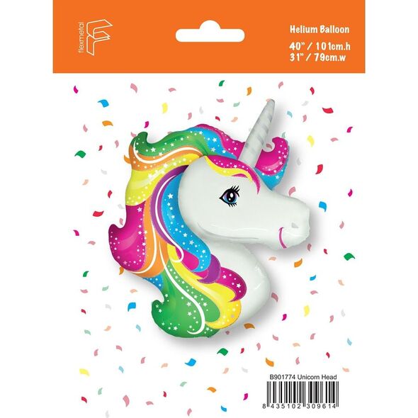 GoDan Balon foliowy 24 cale FX - Jednorożec (głowa), pakowany