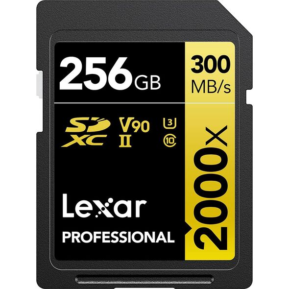 Karta Lexar Professional 2000x SDXC 256 GB Class 10 UHS-II/U3 V90 (LSD2000256G-BNNNG)