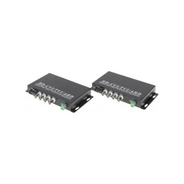 Konwerter światłowodowy ŚWIATŁOWODOWY KONWERTER WIDEO OVH-4D/SC 4x VIDEO + RS-485 KOMPLET TXRX