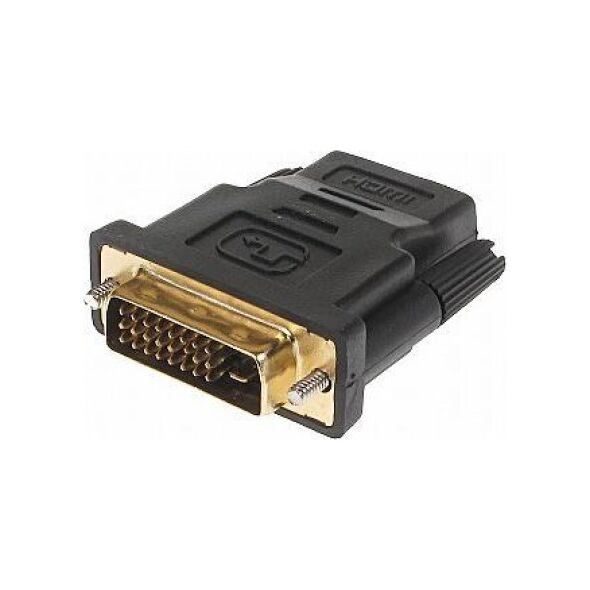 Adapter AV HDMI - DVI-D czarny (HDMI-DVI)