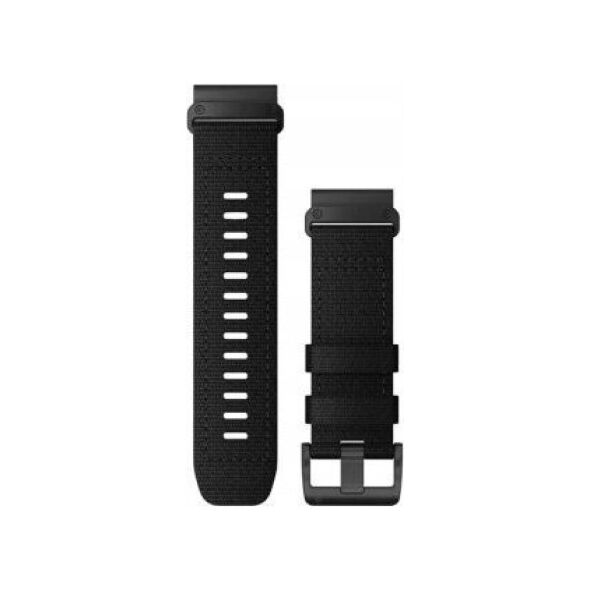 Garmin Pasek materiałowy na nadgarstek QuickFit 26 (czarny / grafitowa sprzączka) (010-13010-00)