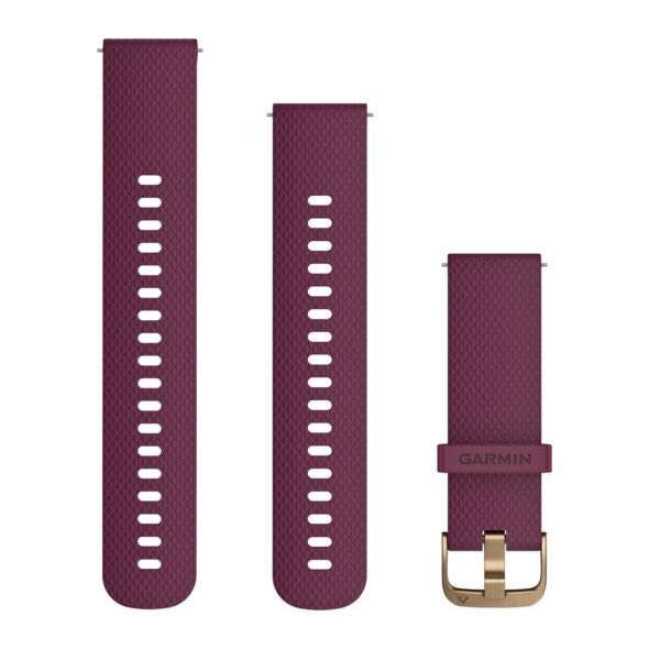 Garmin Pasek silikonowy na nadgarstek Quick Release 20 (jagodowy / różowozłota sprzączka) (010-12691-05)
