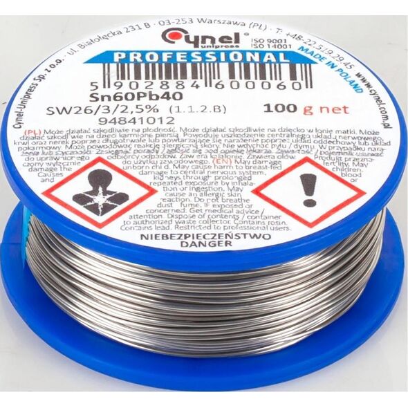 Cynel Cyna 0.25mm/100g Sn60Pb40 CYNEL