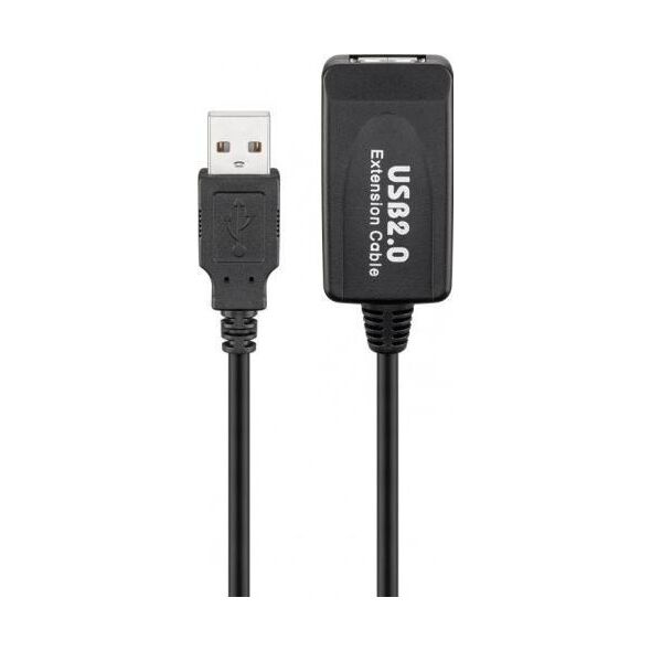 Kabel USB Goobay USB-A - USB-A 10 m Czarny (JAB-2167867)
