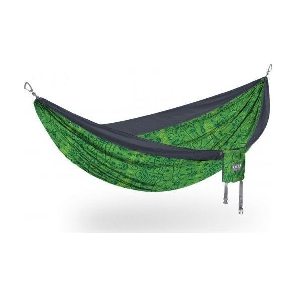 Eno DoubleNest Print - Giving Back, Outside LNT/ Charcoal