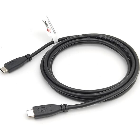 Kabel USB Equip USB-C - USB-C 3 m Czarny (128888)