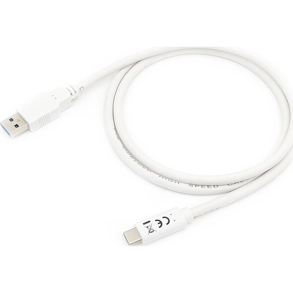 Kabel USB Equip USB-A - USB-C 1 m Biały (128364)