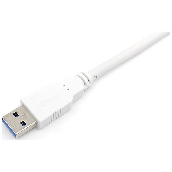 Kabel USB Equip USB-A - USB-C 1 m Biały (128364)