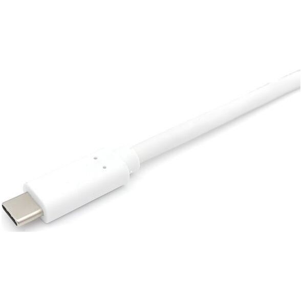 Kabel USB Equip USB-A - USB-C 1 m Biały (128364)