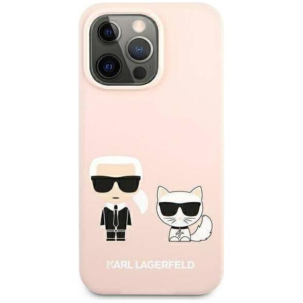 Karl Lagerfeld Karl Lagerfeld KLHMP13LSSKCI iPhone 13 Pro / 13 6,1" hardcase jasnoróżowy/light pink Silicone Ikonik Karl & Choupette Magsafe