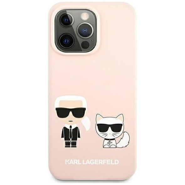 Karl Lagerfeld Karl Lagerfeld KLHMP13LSSKCI iPhone 13 Pro / 13 6,1" hardcase jasnoróżowy/light pink Silicone Ikonik Karl & Choupette Magsafe