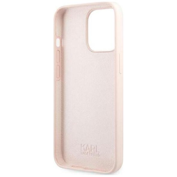 Karl Lagerfeld Karl Lagerfeld KLHMP13LSSKCI iPhone 13 Pro / 13 6,1" hardcase jasnoróżowy/light pink Silicone Ikonik Karl & Choupette Magsafe