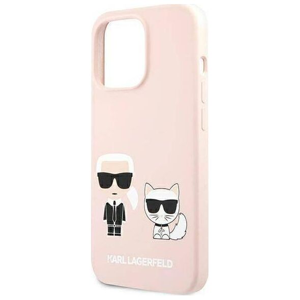Karl Lagerfeld Karl Lagerfeld KLHMP13XSSKCI iPhone 13 Pro Max 6,7" hardcase jasnoróżowy/light pink Silicone Ikonik Karl & Choupette Magsafe