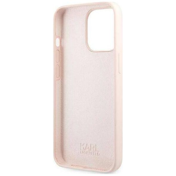 Karl Lagerfeld Karl Lagerfeld KLHMP13XSSKCI iPhone 13 Pro Max 6,7" hardcase jasnoróżowy/light pink Silicone Ikonik Karl & Choupette Magsafe