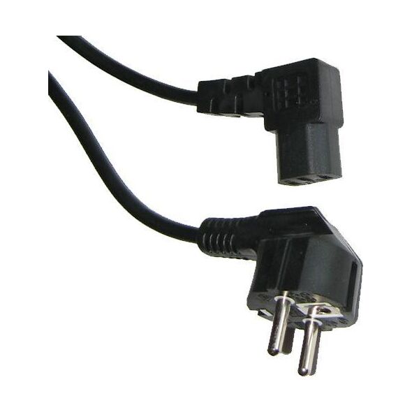 Kabel zasilający Kabel zasilający sieciowy do komputera kątowy 3m
