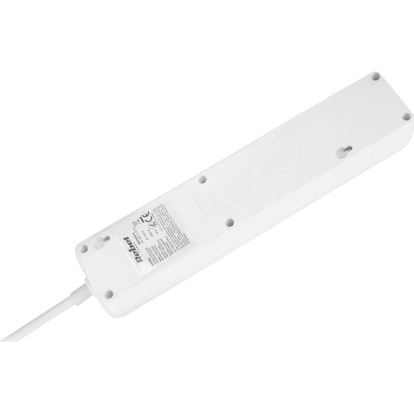 Listwa zasilająca Rebel Przedłużacz sieciowy Rebel 3 gniazda + 2 gniazda USB z wyłącznikiem - 1.5m