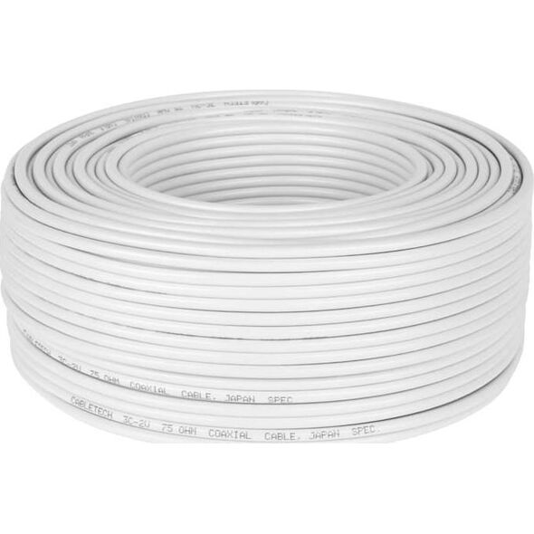 Cabletech Kabel koncentryczny 3c 2v biały