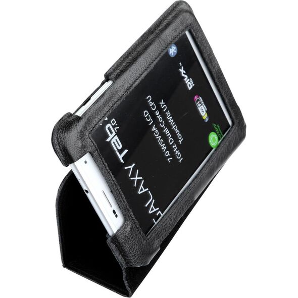 Etui na tablet Quer Etui czarne dedykowane do Samsung Galaxy Tab P3100 (skóra naturalna)