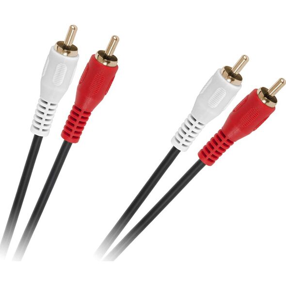 Kabel RCA (Cinch) x2 - RCA (Cinch) x2 1.5m czarny (KPO2613-1,5)