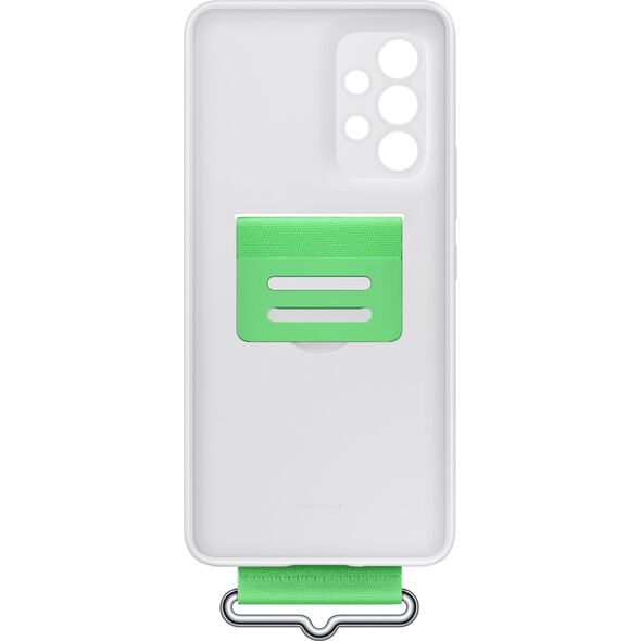 Samsung Samsung EF-GA536TWEGWW Silicone Cover with Strap for Samsung Galaxy A53 White