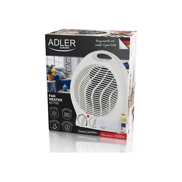 Termowentylator Adler biały (AD 7728)