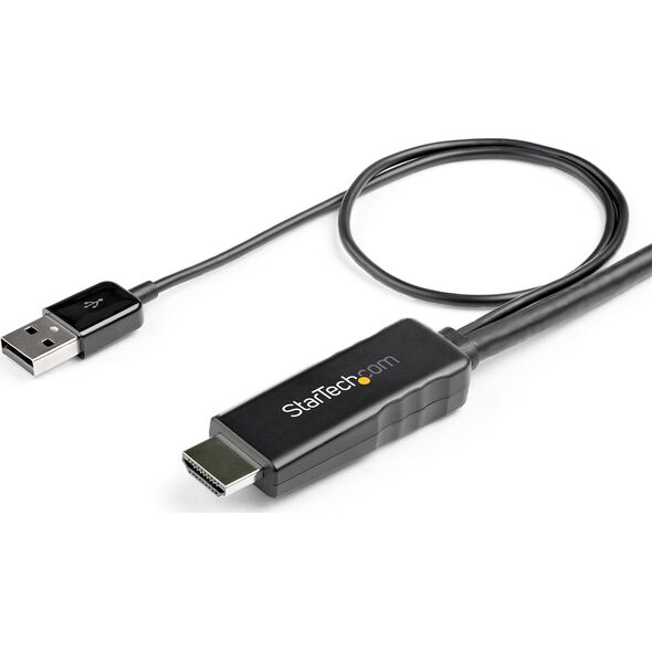 Kabel StarTech DisplayPort - HDMI + USB-A 3m czarny (HD2DPMM3M)