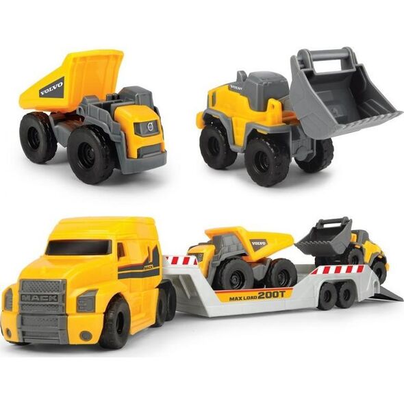 Dickie DICKIE Construction Volvo Zestaw Laweta Micro Builder 32cm
