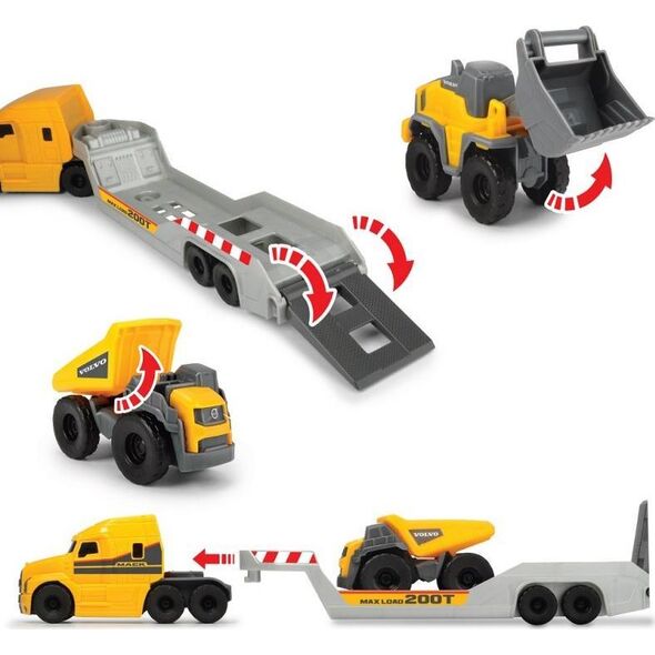 Dickie DICKIE Construction Volvo Zestaw Laweta Micro Builder 32cm