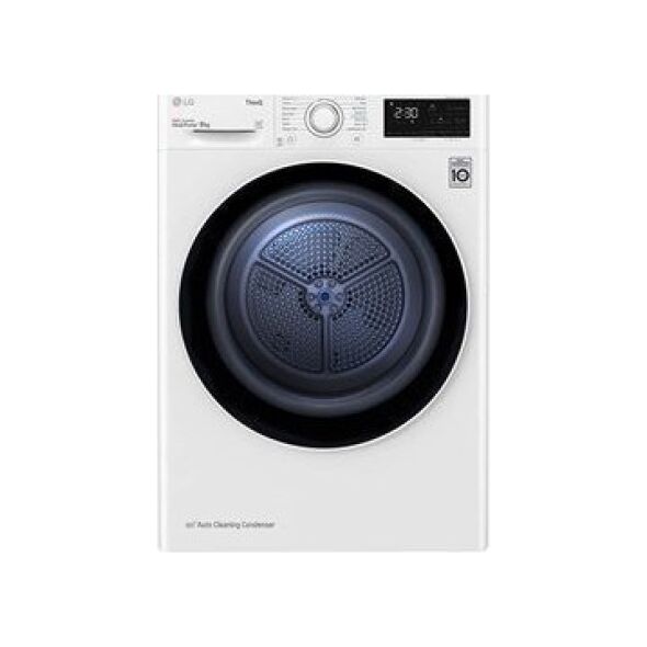 Suszarka do ubrań LG LG Dryer Machine RH80V3AV6N Energy efficiency class A++, Front loading, 8 kg, LED touch screen, Depth 69 cm, Wi-Fi, White