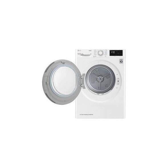 Suszarka do ubrań LG LG Dryer Machine RH80V3AV6N Energy efficiency class A++, Front loading, 8 kg, LED touch screen, Depth 69 cm, Wi-Fi, White