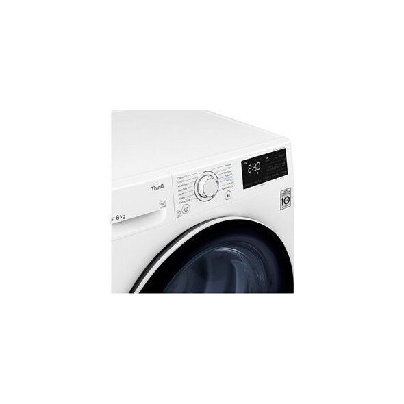 Suszarka do ubrań LG LG Dryer Machine RH80V3AV6N Energy efficiency class A++, Front loading, 8 kg, LED touch screen, Depth 69 cm, Wi-Fi, White