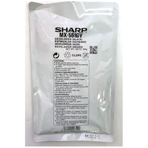 Sharp Sharp Developer MX-561GV: MX-M364N, -M365N, -M464, -M564, -M465, -M565, MX-M3050, -M3550, -M4050, -M5050, -M6050 black