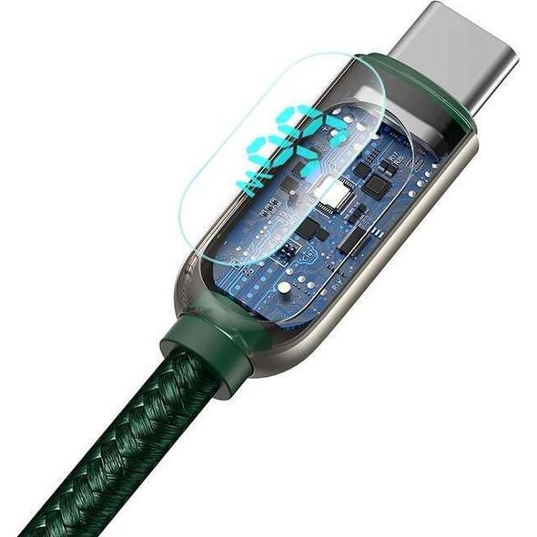 Kabel USB Baseus USB-A - USB-C 1 m Zielony (CASX020006)