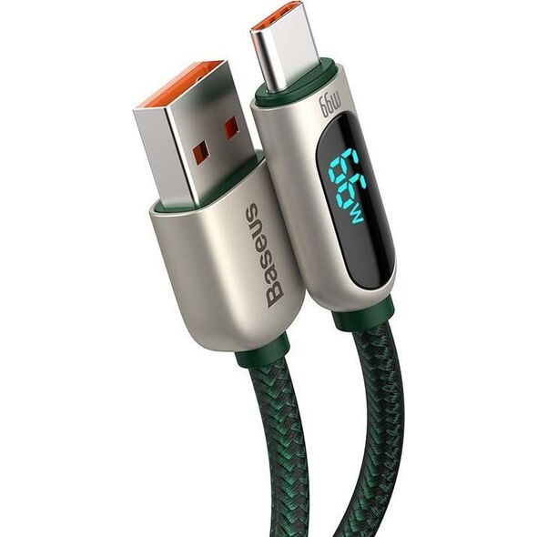 Kabel USB Baseus USB-A - USB-C 1 m Zielony (CASX020006)