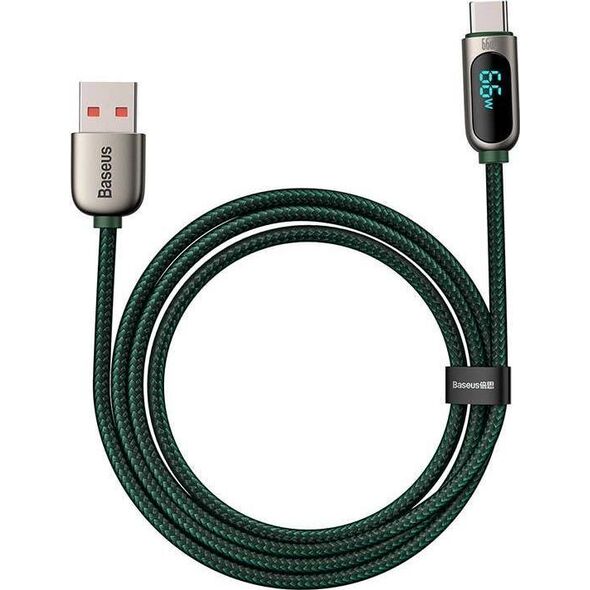 Kabel USB Baseus USB-A - USB-C 1 m Zielony (CASX020006)