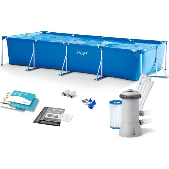 Intex Basen stelażowy 450x220x84cm 10w1 Intex 28274GN