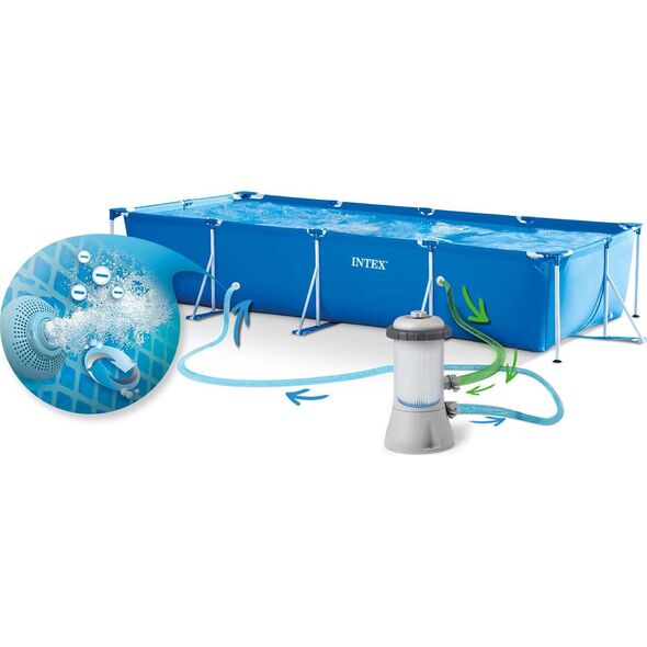 Intex Basen stelażowy 450x220x84cm 10w1 Intex 28274GN