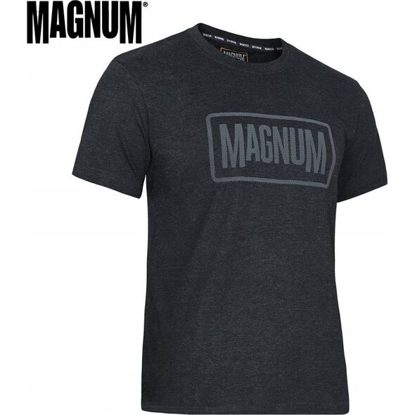 Magnum KOSZULKA MAGNUM ESSENTIAL T-SHIRT 2.0 BLACK MELANGE XL