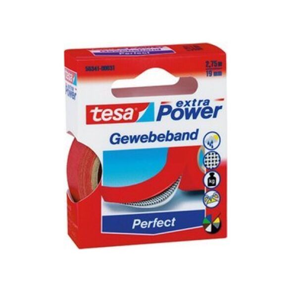 Tesa tesa extra Power Perfect Gewebeband 2,75m 19mm gelb