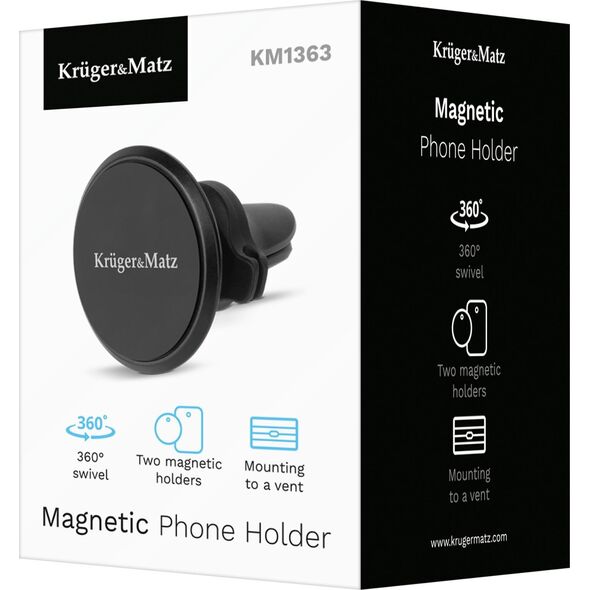 Kruger&Matz Uchwyt magnetyczny na telefon do samochodu Kruger&Matz