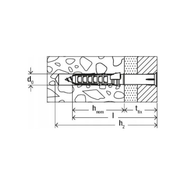 Fischer Reminis tvir. SXR T 10 x 140 mm, 50 vnt.