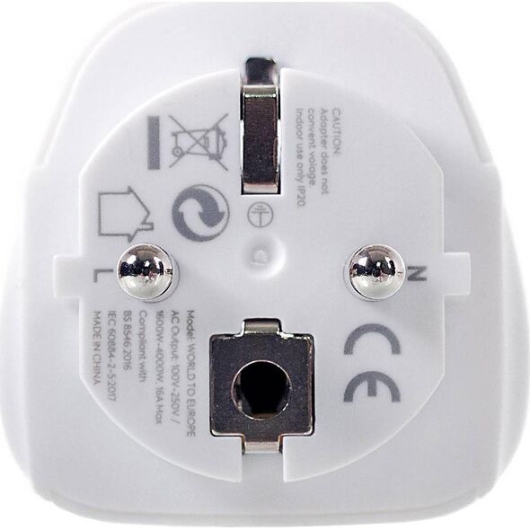 Lifeventure Adapter podróżny Lifeventure World to Europe Travel Adaptor Uniwersalny