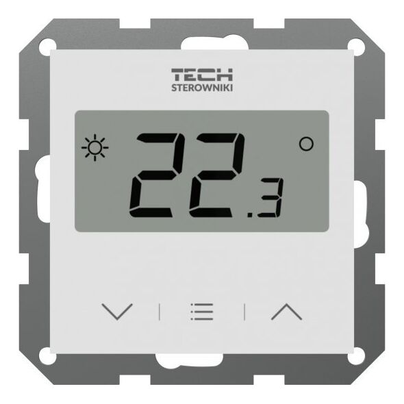 Tech Przewodowy regulator pokojowy F-2z v1 dwustanowy do systemów ramkowych, biały