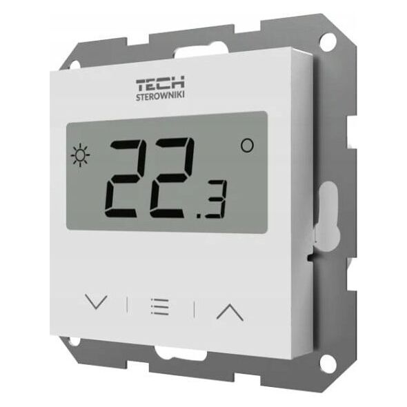 Tech Przewodowy regulator pokojowy F-2z v1 dwustanowy do systemów ramkowych, biały