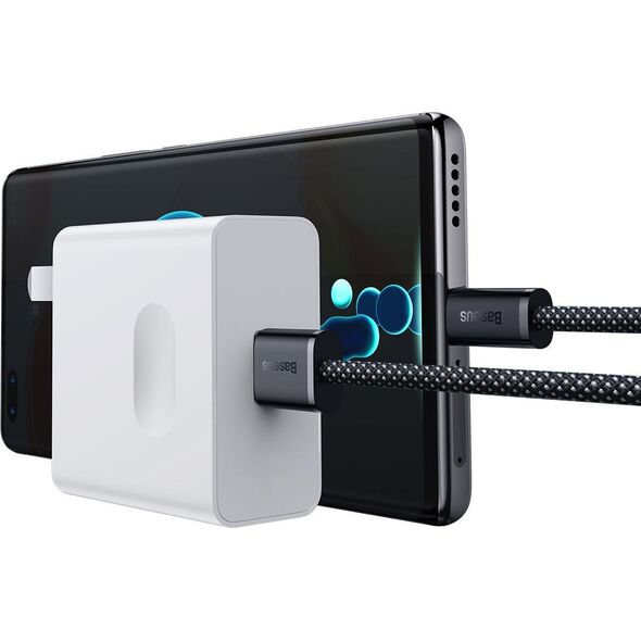 Kabel USB Baseus USB-A - USB-C 1 m Szary (CALD000616)