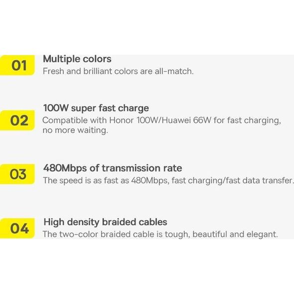 Kabel USB Baseus USB-A - USB-C 1 m Szary (CALD000616)