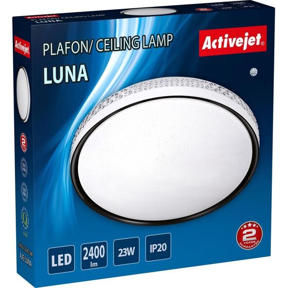 Lampa sufitowa Activejet Nowoczesny plafon sufitowy LED Activejet LUNA 23W
