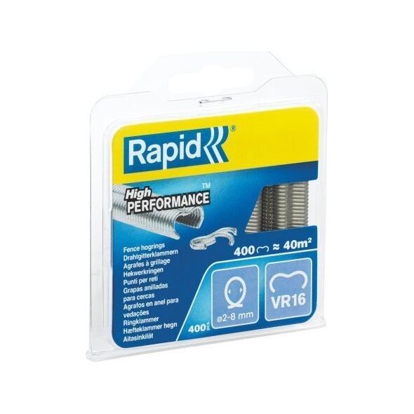 Rapid Zszywki zaciskowe do ogrodzenia Rapid VR16 - 400 szt.
