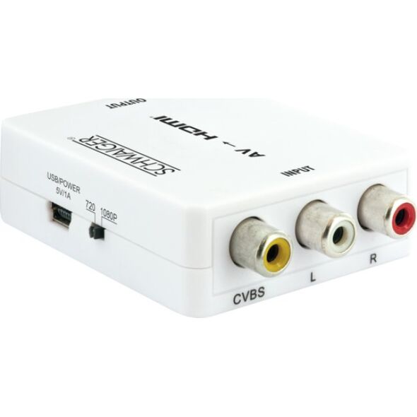Adapter AV Schwaiger Schwaiger 3 x CINCH Buchse -> 1 x HDMI Buchse, Full HD 1080p