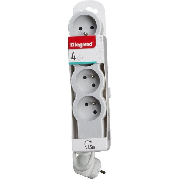 Legrand Przedłużacz 4X2P+Z 1.5M-B/S Legrand 049475 himp